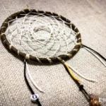 Medium dreamcatcher with natural feathers, macrame weaving and beads, ethnic wall hanging decor, Ethno World